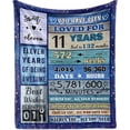 thumbnail image 1 of LHSHID 14 Year Old Boy Girl Birthday Blanket Gift 60x80in, 1 of 7