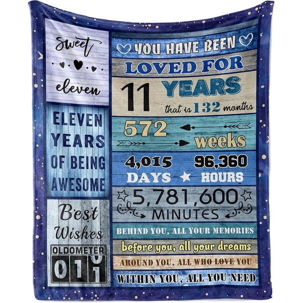 LHSHID 14 Year Old Boy Girl Birthday Blanket Gift 60x80in