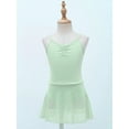 thumbnail image 5 of iEFiEL Girls Ballet Tutu Dress Ruched Neck Gymnastics Skirted Leotard Dancewear, 5 of 7