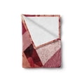 thumbnail image 2 of Abstract Soft Flannel Fleece Throw Blanket, Abstract Art Style Geometric Theme Modern and Design Print, Cozy Plush for Indoor and Outdoor Use, 50" x 60", Coral Salmon Pale Pink, by Ambesonne, 2 of 6