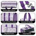 thumbnail image 3 of Teacher Tote Bag,Light Purple Fairy Princess Pattern Teacher Utility Tote Bag,Large Work Tote Bags for Women with Multiple Pockets,Top Zipper Closure,13.8x10.6x6.7 Inch, 3 of 5