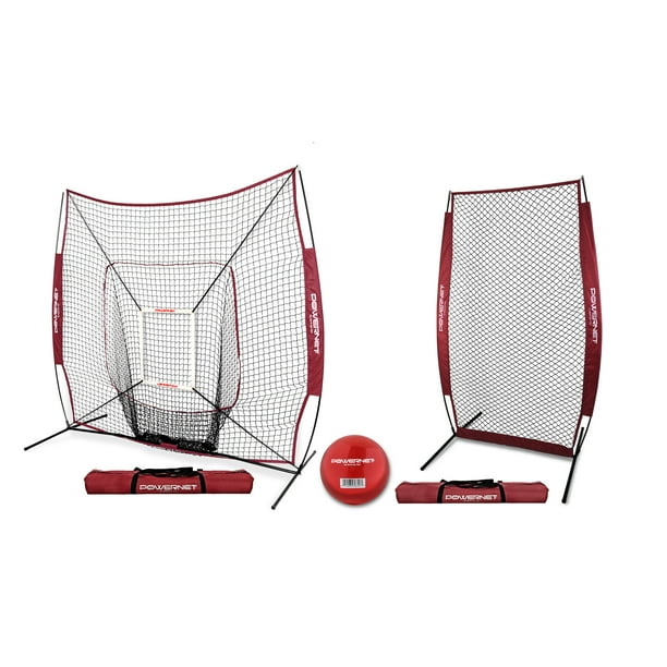 7x7 Baseball Softball Hitting Net Bundle with IScreen