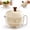 Beige, variant on Apple-Shaped Salad Spinner – Double Layer Vegetable Dryer with Detachable Colander, Compact Fruit/Veggie Washer for Greens, Home/Camping/Picnic