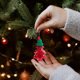 thumbnail image 5 of Christmas Day Party Decorations Sequins Bow Decorations Car Hanging Decorations Christmas Tree Hangings, 5 of 6