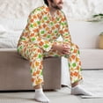 thumbnail image 7 of Naloa Maple Leaves1 Men’s Pajamas Set - Long Sleeve Button Down Sleep Shirt and Pajama Bottoms Sleepwear Set-Small, 7 of 7
