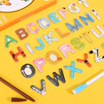 thumbnail image 4 of Wooden Magnetic Alphabet Letters Set | Magnetic Letters for Fridge, Learning Book with Colorful Animal Illustrations | 26-Piece Educational Magnet Kit | Paper Basswood | 18x22x1.5cm | Ziplock Bag, 4 of 9