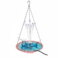 thumbnail image 3 of RICHMJ Solar-Powered Bird Bath – Outdoor Garden Fountain with Floating & Hanging Design, With 1 set of Hooked Chains 4 Color Options, Attracts Hummingbirds & Wild Birds (C), 3 of 6