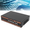 thumbnail image 4 of PoE Switch, 10 Port Gigabit Ethernet PoE Switch, Unmanaged 802.3af Compliant PoE Switch, Plug And Play, For Router, NVR Connections, IP Cameras, VoIP Phones, 4 of 8
