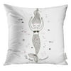 ARHOME Baby Cute Little Mermaid Doodle Nursery Drawing Pillow Case 16x16 Inches Pillowcase
