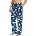 thumbnail image 2 of Balery Cute Goose On Blue Sky print Men's Pajama Pants,Ultra Lightweight Pjs,Lounge Pant-Small, 2 of 9