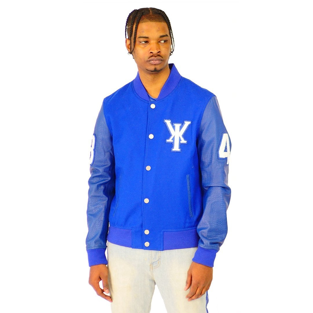 baseball jacket blue louis