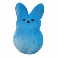 thumbnail image 2 of ValHome Rainbow Bunny Plush Toys Easter Basket Stuffed Animals - 9.8" Marshmallow Bunny Plushies Rabbits Soft Huggable Pillow - Easter Egg Hunt Prizes Spring Décor Birthday Gifts (Blue), 2 of 8