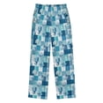 thumbnail image 3 of Kids' Pajama Pants Soft Relaxed Fit Sleep Pants Lounge Pants with Pockets Blue Marine Life Patterns X-Large, 3 of 9