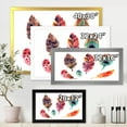thumbnail image 4 of Designart 'Colourful Boho Art Feather Set II' Bohemian & Eclectic Framed Art Print, 4 of 4