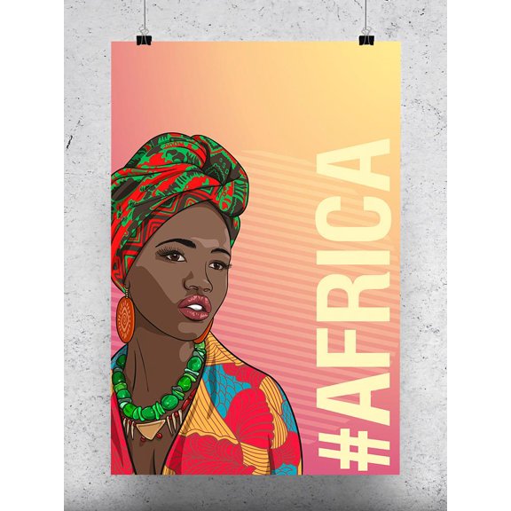 Beautiful African Fashion Woman Poster -Image by Shutterstock