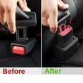 thumbnail image 3 of Car Seat Belt Buckle Holder, Flexible Silicone Buckle, Buckle Booster Raises Seat Belt for Easy Access, Pack of 2, Black, 3 of 5