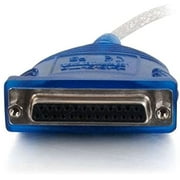 C2G USB to DB25 IEEE-1284 Parallel Adapter Cable - Parallel adapter - USB - IEEE 1284 - blue