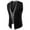 Black, variant on Bcfgryg Men's Autumn And Winter New Trend Stitching Two Piece Casual Vest Vest Men's Jacket Black L