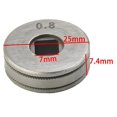 thumbnail image 4 of 2pcs Roll Wheels Knurled Groove Wire Feed Drive Rollers 08mm 10mm For MIG/MAG Welders Welding Machine Accessories, 4 of 5