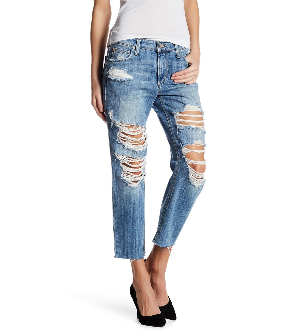 JOE'S Jeans Womens Jeans Boyfriend Distressed MidRise 27 Walmart
