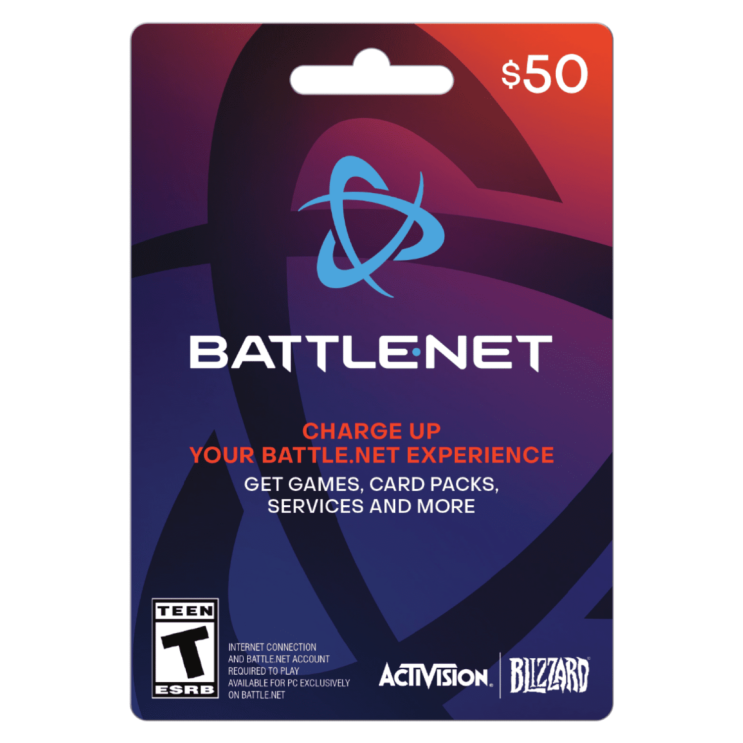 Blizzard Battle.net $50 Gift Card [Physical]