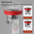 thumbnail image 5 of Colander Accessories Anti Odor Insect Prevention Seal Stopper Drain Cover Basin Drain Filter Sewer Strainer Plug Bathroom Floor Drain Core RED, 5 of 8