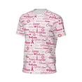 thumbnail image 5 of Rocae Breast Cancer Ribbons Awareness for Men's Mesh Quick-Dry Short Sleeve Workout T-Shirt,Mens Crew Neck Tee Lightweight Soft Classic T Shirts 6X-Large, 5 of 9