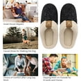 thumbnail image 5 of Men's Cozy Memory Foam Slippers with Fluffy Plush Wool-Like Lining, Slip-on Clog Slippers with Non-Slip Rubber Sole, 5 of 7