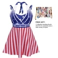 thumbnail image 2 of Womens Halter Swimdress Plus Size Two Piece Swimsuit Tankini Set, 2 of 6