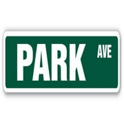 4 x 18 in. Street Sign - Park Ave - New York Ny Central Park