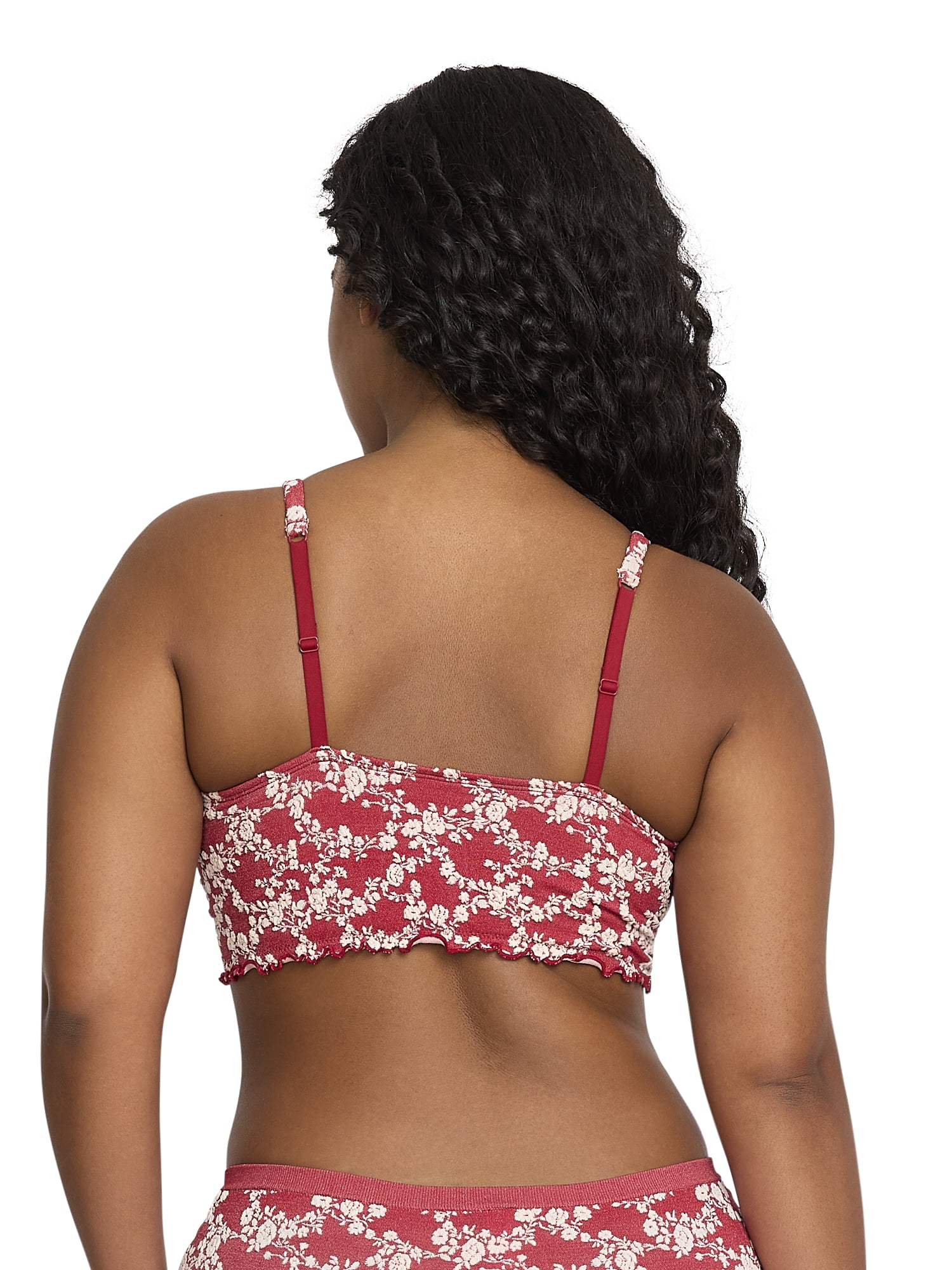 Mills by Millie Bobby Brown Women's Floral Seamless Padded Bralette, Sizes XS-XXXL