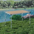 thumbnail image 3 of Folding Camping Table Adjustable Height Aluminum Portable Picnic Beach BBQ, 3 of 7