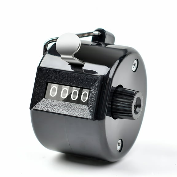 BESTSKY Metal Handheld Tally Counter 4-Digit Number Count Clicker Counter, Hand Mechanical Counters Clickers Pitch Counter for Coaching, Knitting, People, Lap, Fishing, Golf and Row Black