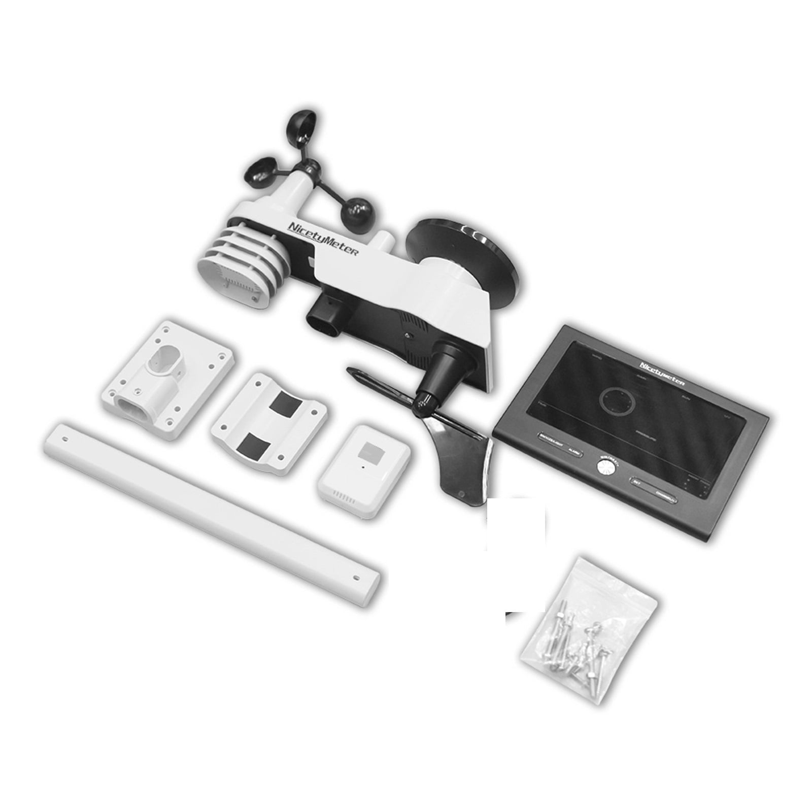 0370 Weather Station Outdoor Sensor Rain Gauge Weather Forecast Weather Base Temperature Humidity 8 Channel ,Easy to Install