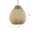 thumbnail image 3 of Jarri Lights Pineapple Shaped Palm Leaves Lampshade, Handcrafted Pendant Lamps, Hanging Ceiling Lights, 3 of 8