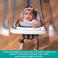 thumbnail image 2 of KidCo HuggaPod Soporte portátil para asiento de bebé: asiento para bebé, asiento portátil para sentarse para saltadores, columpios y más, lavable a máquina, 2 of 5