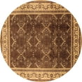 thumbnail image 1 of Ahgly Company Indoor Round Oriental Brown Traditional Area Rugs, 8' Round, 1 of 4