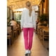 thumbnail image 3 of Set Mujer Sudadera Estampada y Pants Casual Cálido, 3 of 5