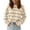 Beige, variant on Yangnuo Womens Trendy Casual Striped Cozy Sweaters 2025 Women's Long Sleeved Round Neck Knitted Sweater Pullover Sweater