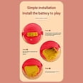 thumbnail image 2 of Interactive Music Plush Toys, B-a.b-y Musical Sensory Toy Plush, Soft Interactive Fabric Toys with Sounds, Fruit Themed Rhythm Toy,Ideal for Christmas/Birthday/Party Gift,+3*battery,opp bag, 2 of 8