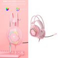 thumbnail image 3 of Auriculares para juegos con cable G70 con micrófono Almohadillas para los oídos de espuma viscoelástica Auriculares con cancelación de ruido USB Soledad  Auriculares para juegos con cable, 3 of 8