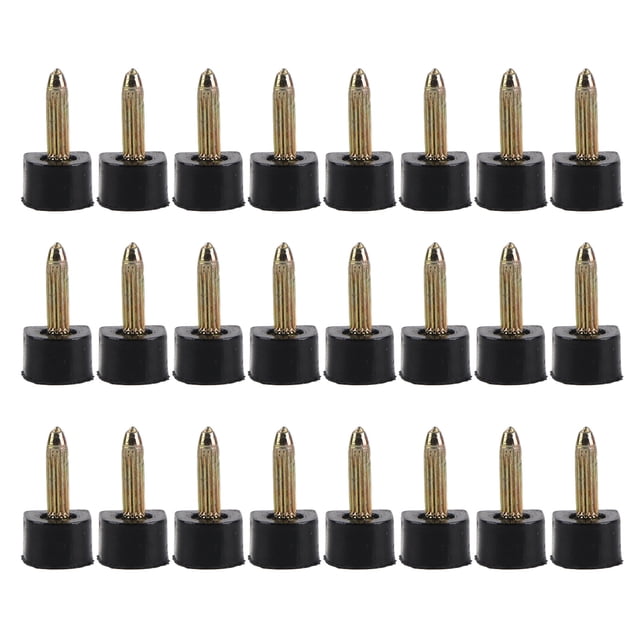 24 piezas de puntas de repuesto para tacones altos, antideslizantes, para reparar zapatos, protectores de tacos (9 x 9 mm)