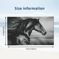 thumbnail image 2 of Running Horse Black And White Bath Towel, Highly Absorbent towels for bathroom Quick Drying Microfiber Bath Towels for Body, Soft Shower Towels for Sport, Yoga, SPA, Gym 27x55in, 2 of 5