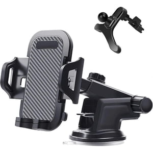 Phone Holder Car Phone Mount Military Grade Suction 360 Rotation Car Shockproof Dashboard Windshield Vent Universal Hands Free Mount Holder
