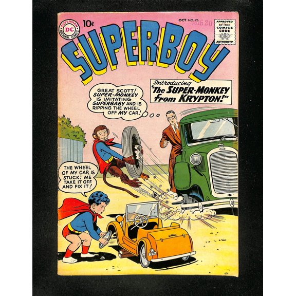 Superboy #76 FN 6.0 1st appearance of Beppo the Super-Monkey! Comic Book