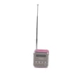thumbnail image 1 of Mini altavoz reproductor de música portátil Radio FM PC soporte de moda tarjeta TF y disco U rosa, 1 of 7