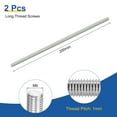 thumbnail image 2 of M6x200mm Fully Threaded Rod, 2Pcs 316 Stainless Steel 1 Pitch Threaded Screw, 2 of 7