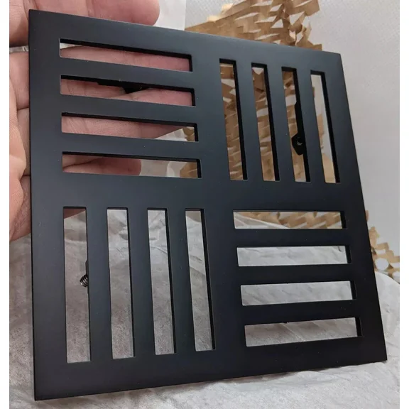 California Faucets Neo StyleDrain Trim Grid Only Matte Black - 9171-A-MBLK