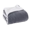 thumbnail image 2 of Micro-Sherpa 50" X 60" Ultra Plush Throw/Blanket (50 x 60) Solid Grey, 2 of 2