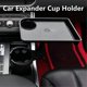 thumbnail image 3 of Universal Car Cup Holder Tray - 360 Rotating Adjustable Dual Cup Organizer, Portable Food Tray for Vehicles, 3 of 4
